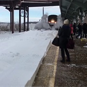 Amtrak Snow-Mo Collision