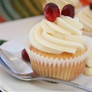 Cranberry Cream Cheese Cupcake