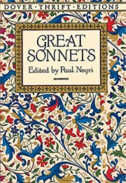 Great Sonnets (Paul Negri (Ed.))