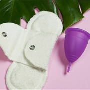 Use Cloth Pads or a Menstrual Cup