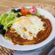 New Mexico Flat Enchiladas