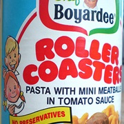 Chef Boyardee Roller Coasters