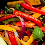Grilled Green and Red Peppers