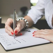 When Writing an Essay, Handwritting Goes From Neat to Almost Illegible.