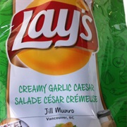 Creamy Garlic Caesar Chips