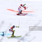 Austria vs. Switzerland - Downhill Skiing