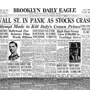 Stock Market Crash of 1929