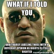 Labeling Those With a Different Opinion
