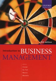 Introduction to Business Management [6th Edition] (Du Toit, Cronje, Marais)