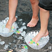 Grab Figures With Your Toes  - Who Is Faster?