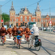 Cycling in Amsterdam