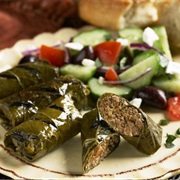 Lozovi Sarmi (Bulgarian Stuffed Grape Leaves)