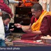 Get a Blessing From a Monk