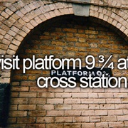 Visit Platform 9 and 3/4 at King's Cross Station