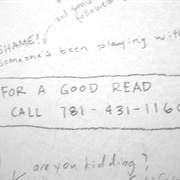 Write a Message in a Public Bathroom