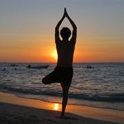Do Yoga on the Beach