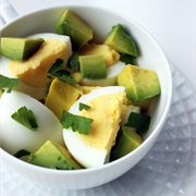 Hard Boiled Eggs and Avocado