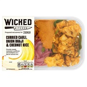 Cauliflower Bhajji and Coconut Rice