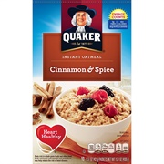 Quaker Instant Cinnamon and Spice Oatmeal