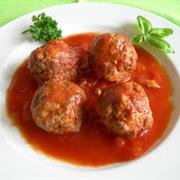 Boulettes (Meat Balls in Tomato Sauce)