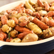 Little Smokies and Baby Potatoes