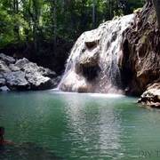 Swim in a Waterfall Hot Spring