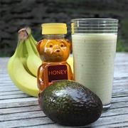 Avocado Banana Honey Smoothie
