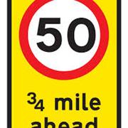 Mandatory Speed Limit Ahead