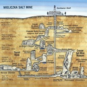 Lowest in Altitude Visited: WIELICZKA SALT MINE (135M/443Ft Underground)