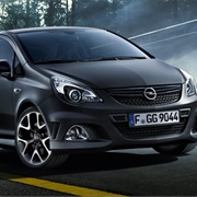 Black Opel Corsa