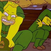 Raging Abe Simpson and His Grumbling Grandson in "The Curse of the Flying Hellfish"