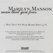 Marilyn Manson- Man That You Fear