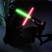 Luke Skywalker vs. Darth Vader and Emperor Palpatine