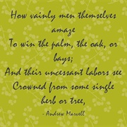 "The Garden" by Andrew Marvell