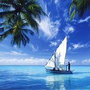 Sailing in the Maldives
