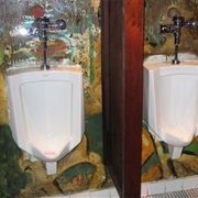 Berlin Wall at a Urinal at Main Street Station