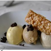 Popcorn, Cola and Nougat Trio of Ice Creams at Menu MBK