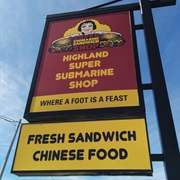 Tuna Sandwich From Chinese Sub Shop