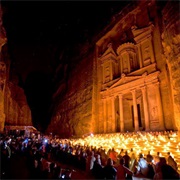 See Petra at Night