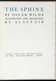 The Sphinx (Oscar Wilde)