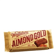 Whittakers Chocolate Bar Almond Gold Slab Single