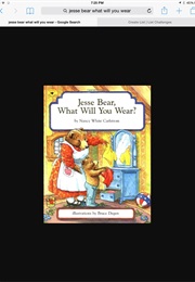 Jesse Bear What Will You Wear (Carlson)
