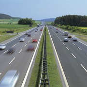 German Autobahn Without Speed Limits