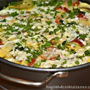 Sausage and Avocado Frittada