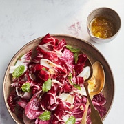 #7 Leaf Lettuce and Grilled Radicchio Salad With Lemony Dressing