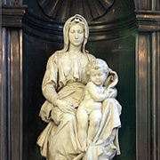 &quot;Madonna and Child&quot; by Michelangelo in Bruges, Belgium