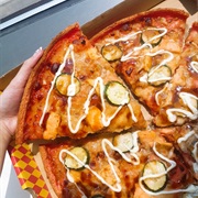 Salmon Teriyaki Pizza
