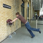 Being Harry Potter at Platform 9 3/4