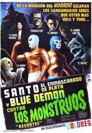 Santo El Enmascarado De Plata Y Blue Demon Contra Los Monstruos (1970)