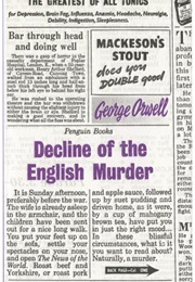 Decline of the English Murder (George Orwell)